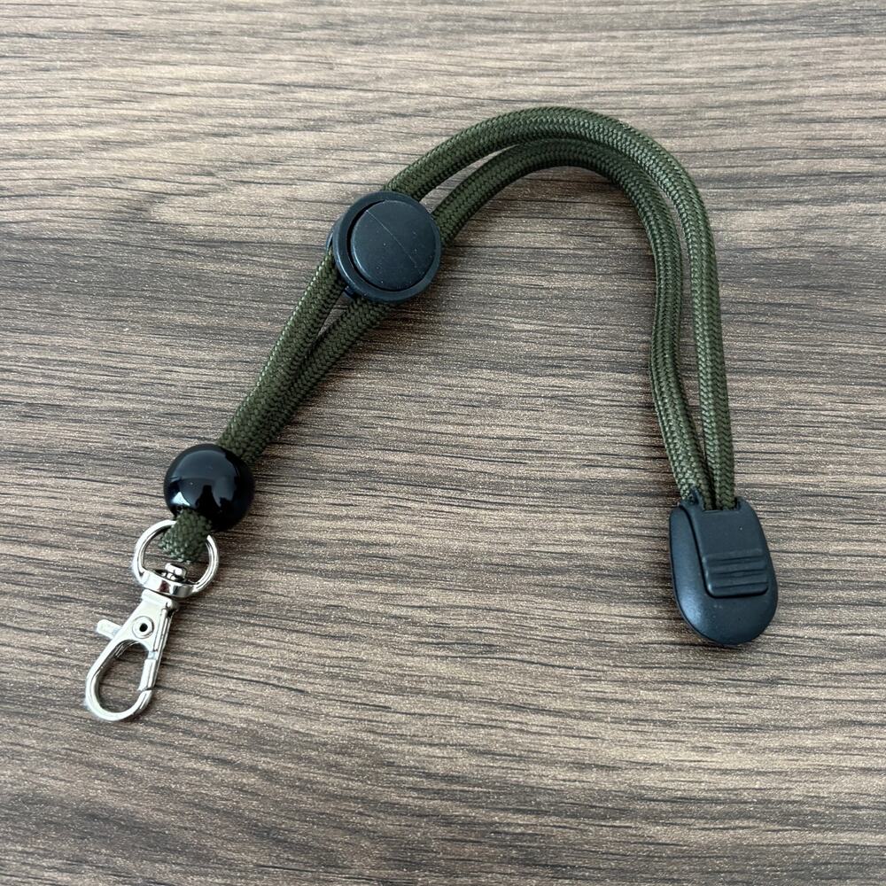 Green Wrist Strap - Adjustable - Quick Release - For Flashlight, Camera, Phone